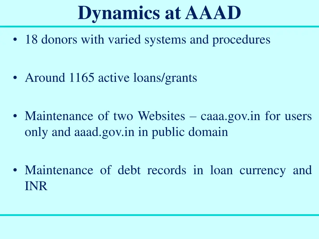 dynamics at aaad