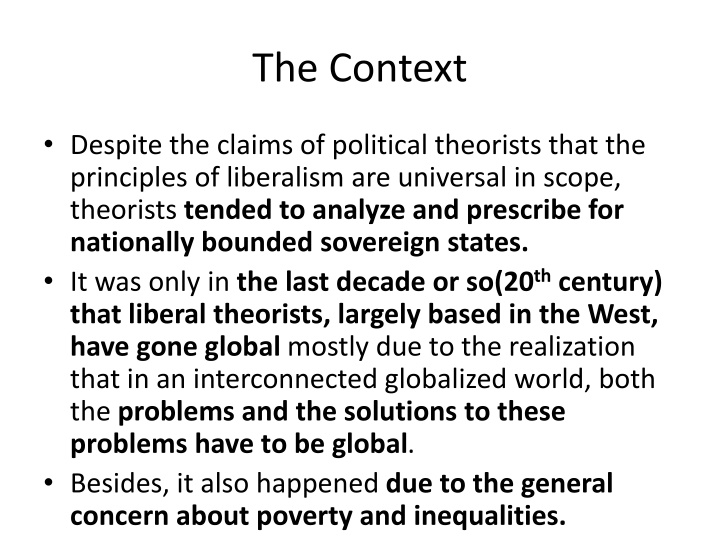 the context