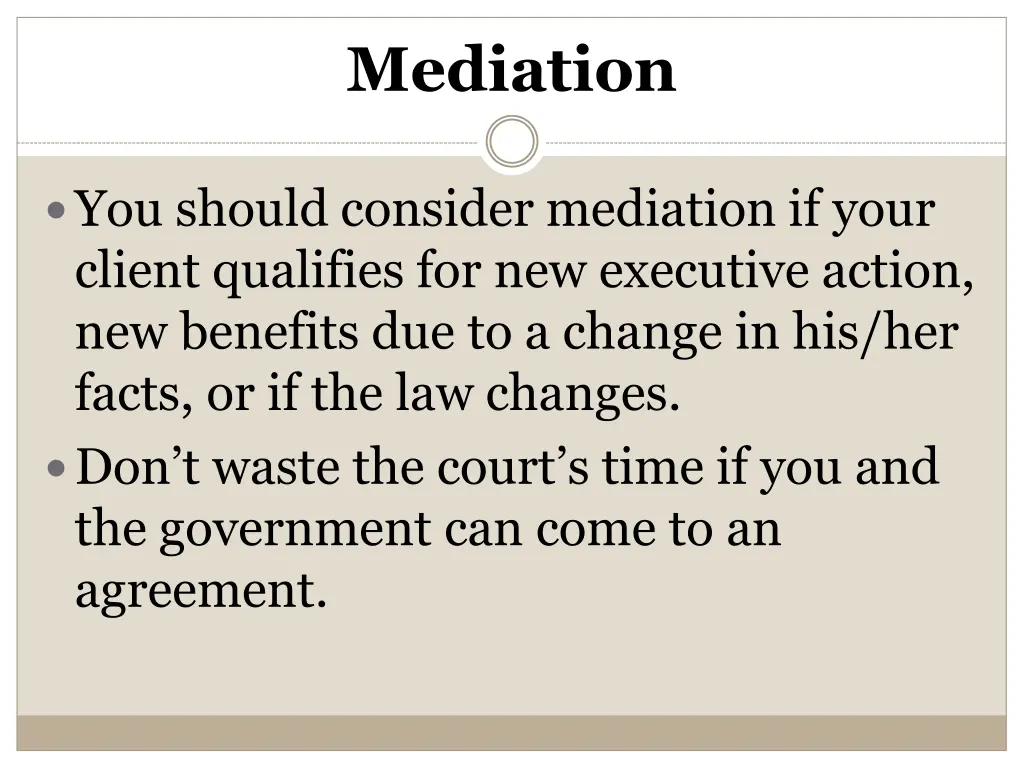 mediation