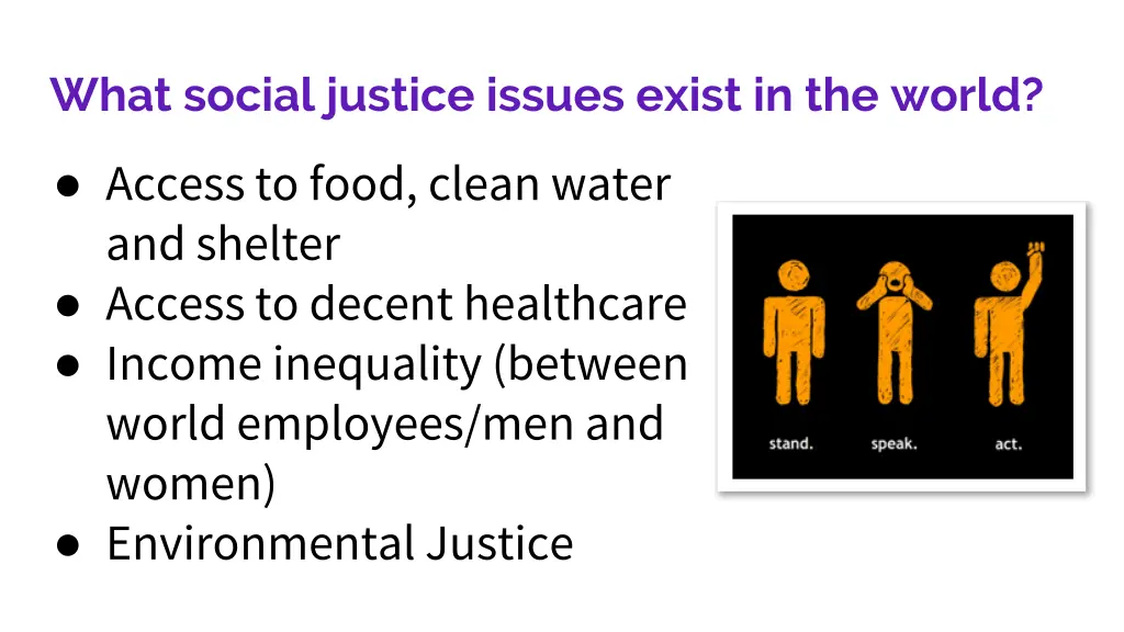 what social justice issues exist in the world