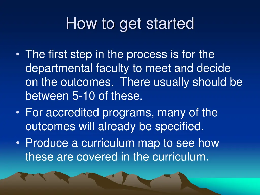 how to get started