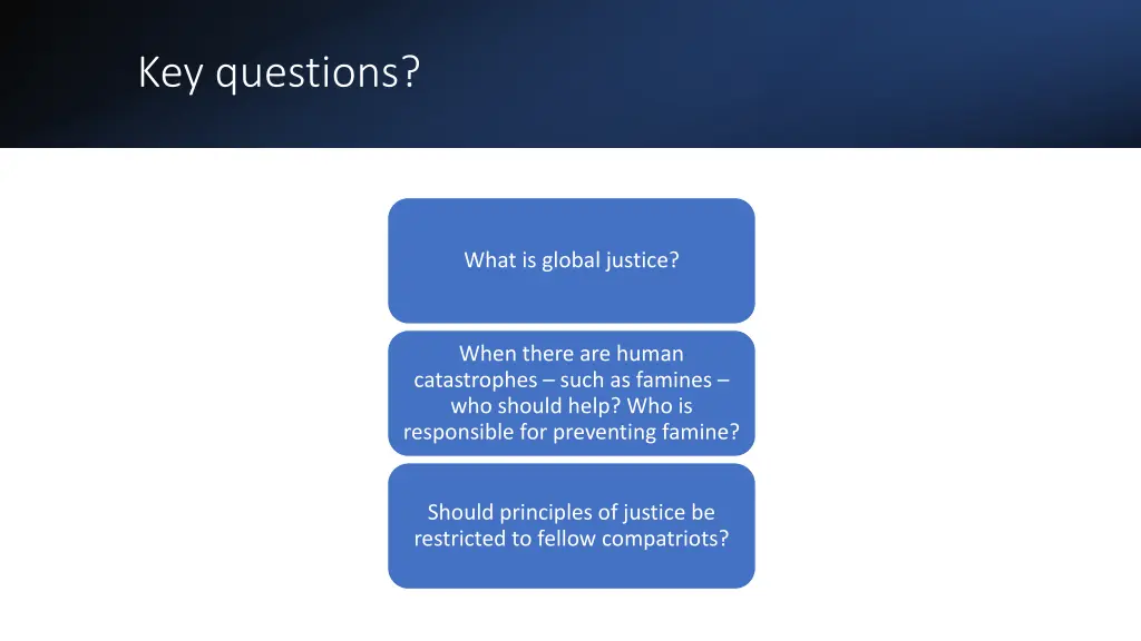key questions