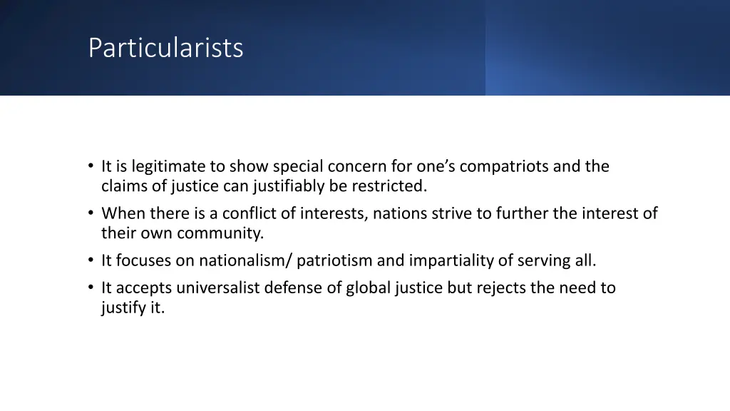 particularists