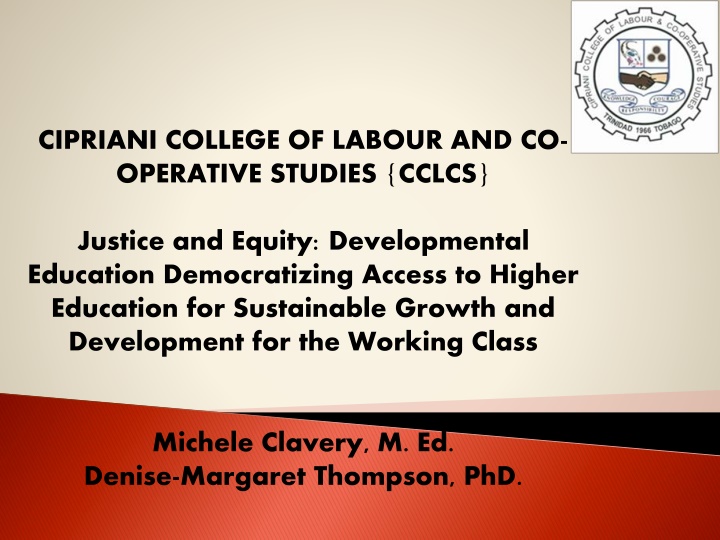 cipriani college of labour and co operative
