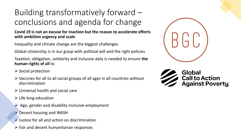 building transformatively forward conclusions