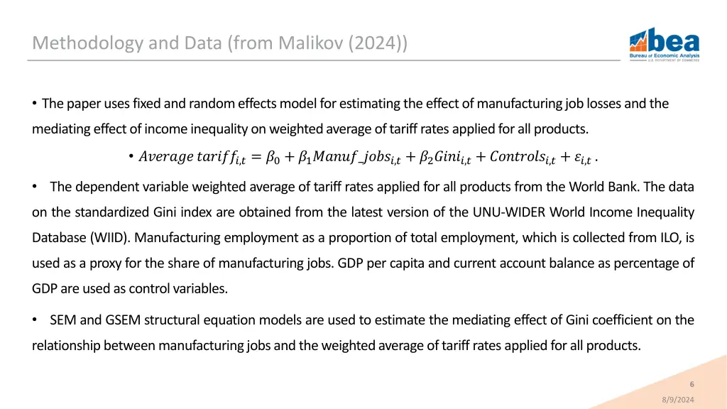 methodology and data from malikov 2024
