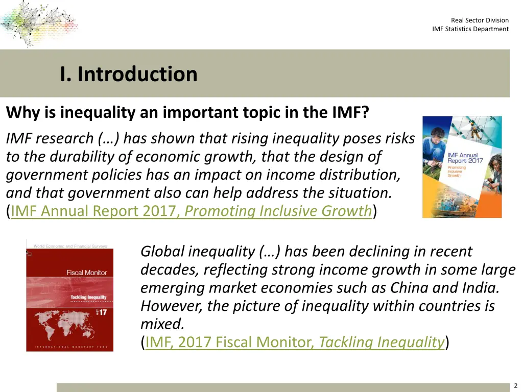 real sector division imf statistics department 1