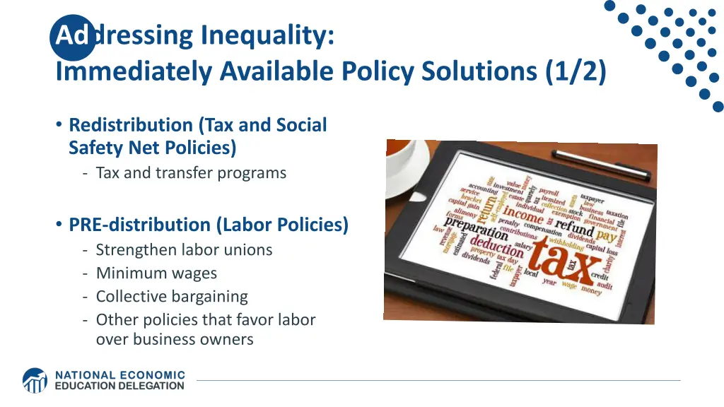 addressing inequality immediately available