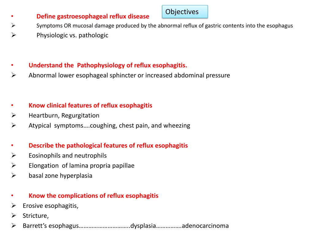 objectives 1