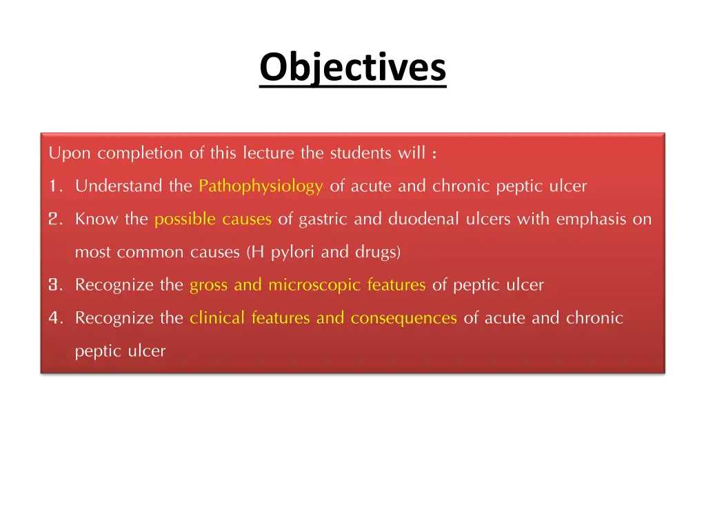 objectives 2