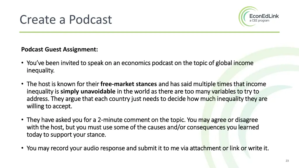 create a podcast