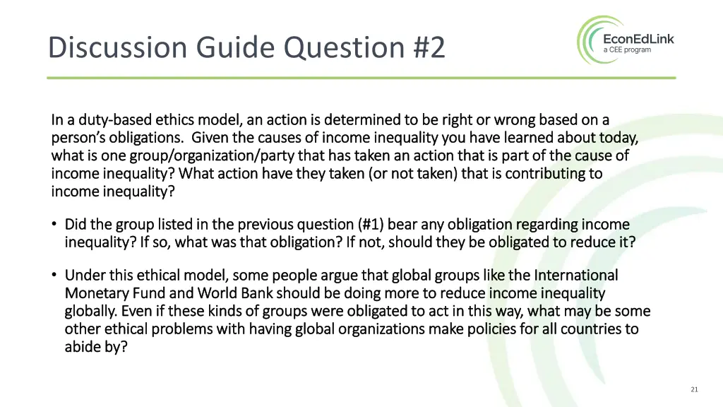 discussion guide question 2
