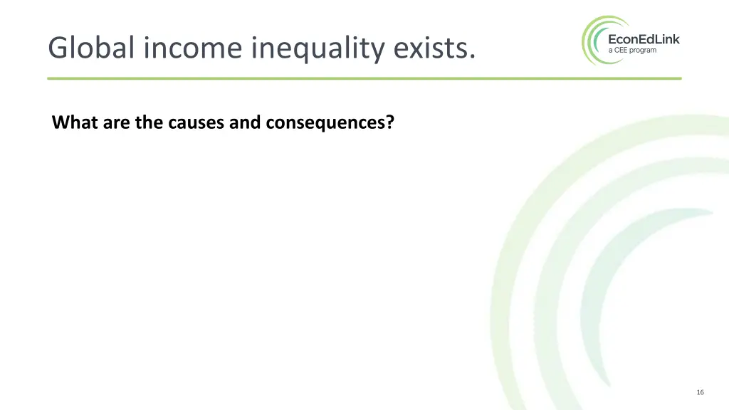 global income inequality exists