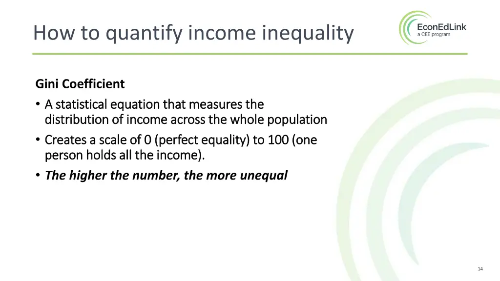 how to quantify income inequality 1