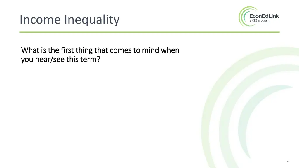 income inequality