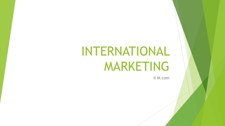 international marketing