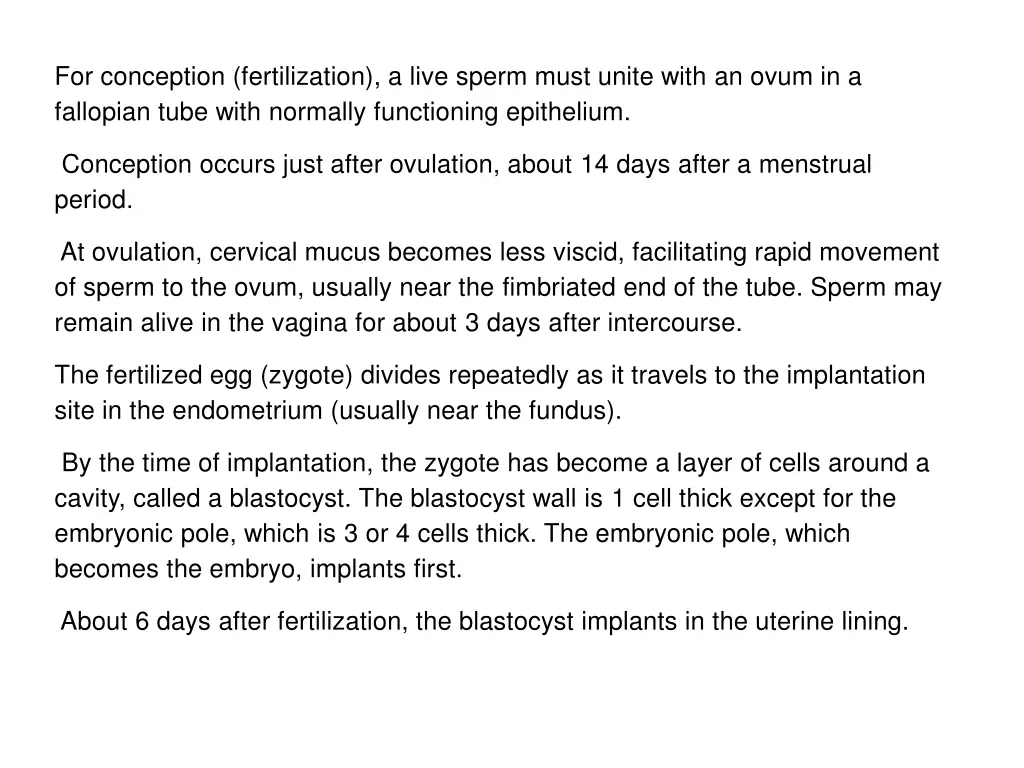 for conception fertilization a live sperm must
