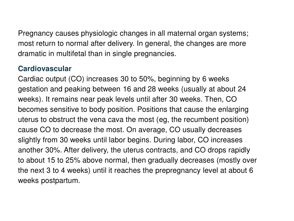 physiology of pregnancy pregnancy causes