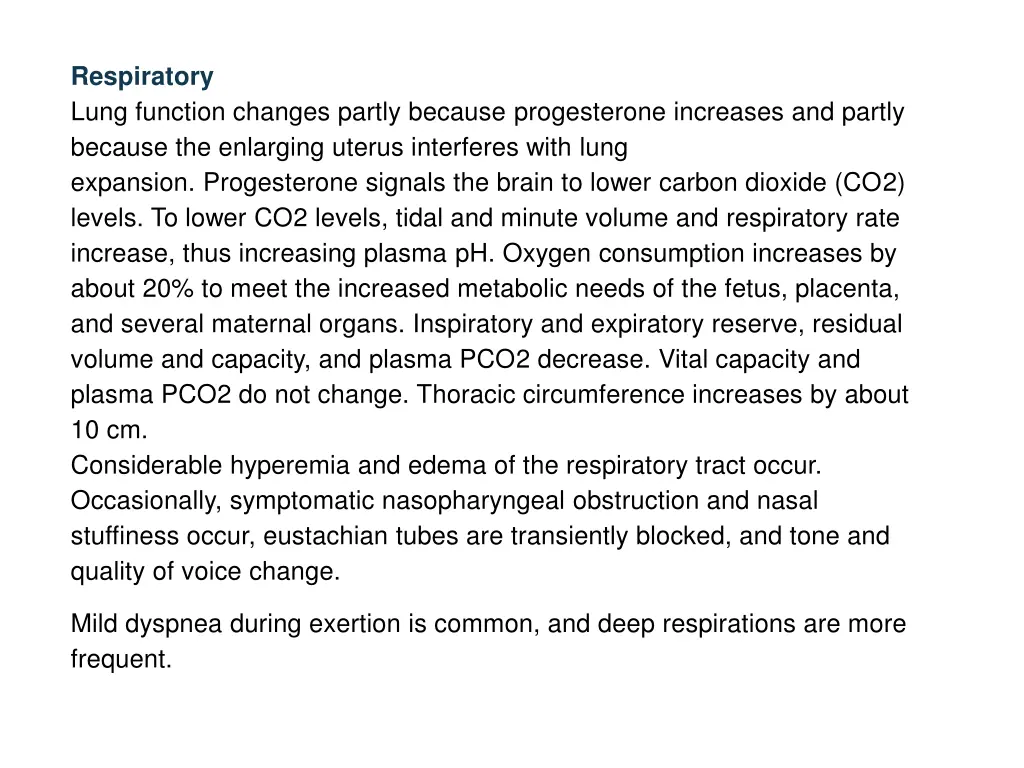 respiratory lung function changes partly because