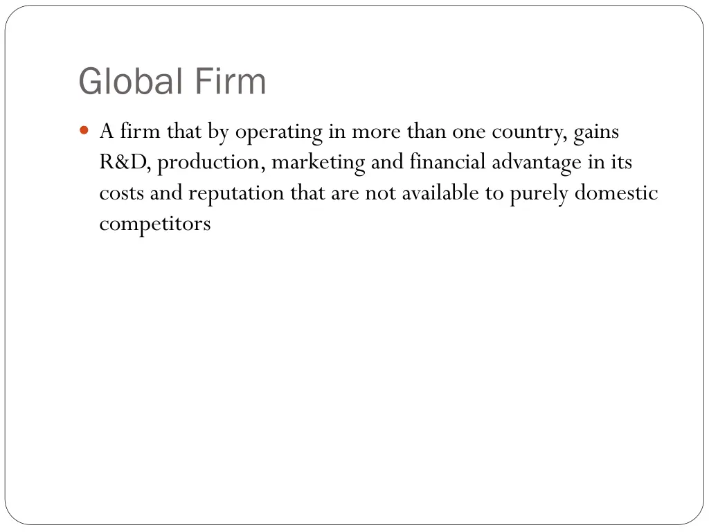 global firm