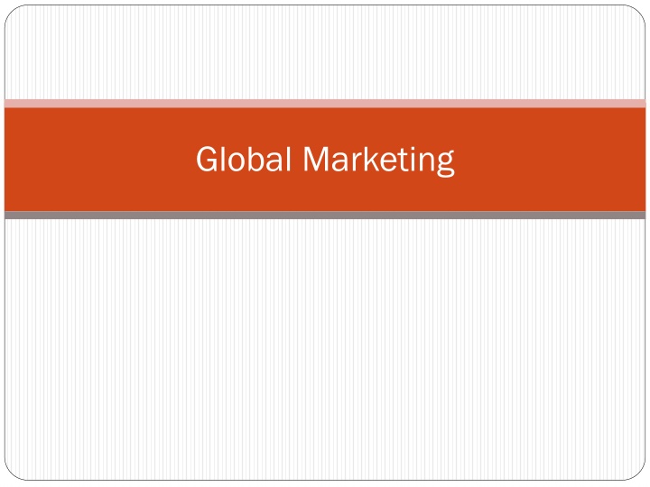 global marketing