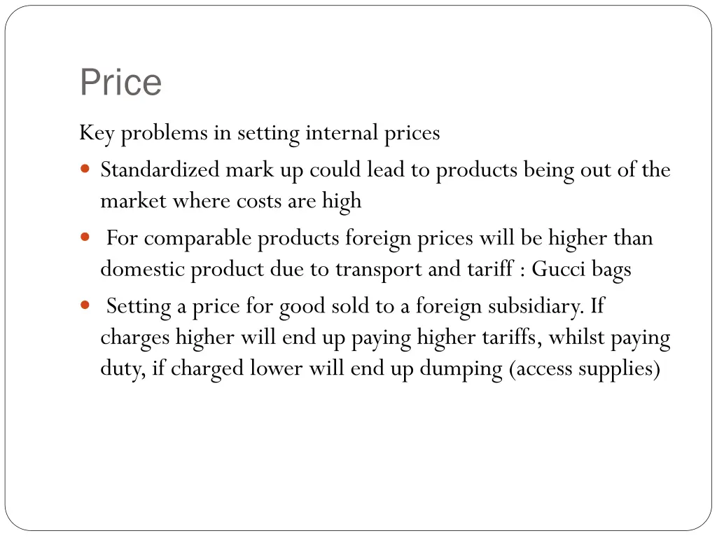 price