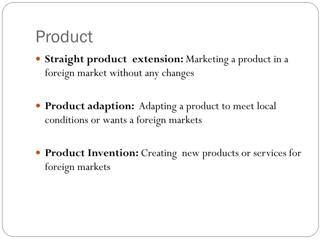 product