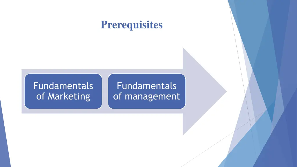 prerequisites
