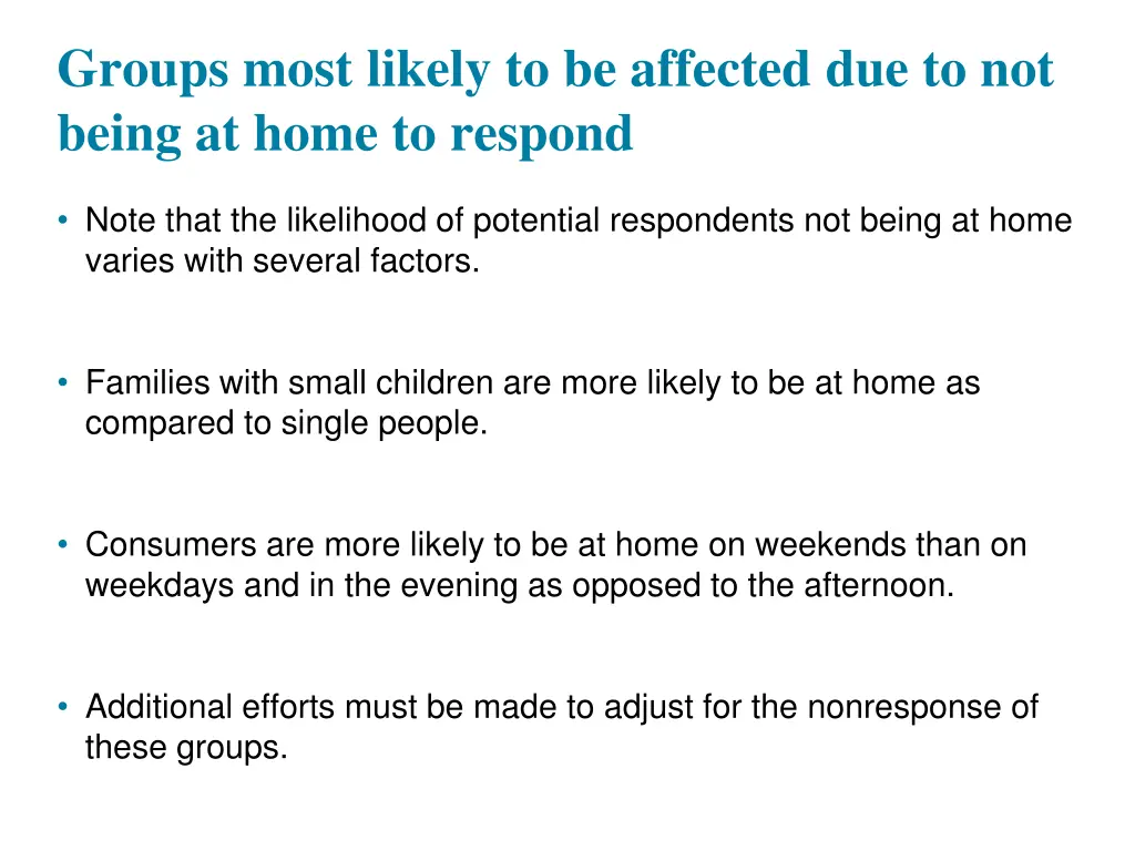 groups most likely to be affected
