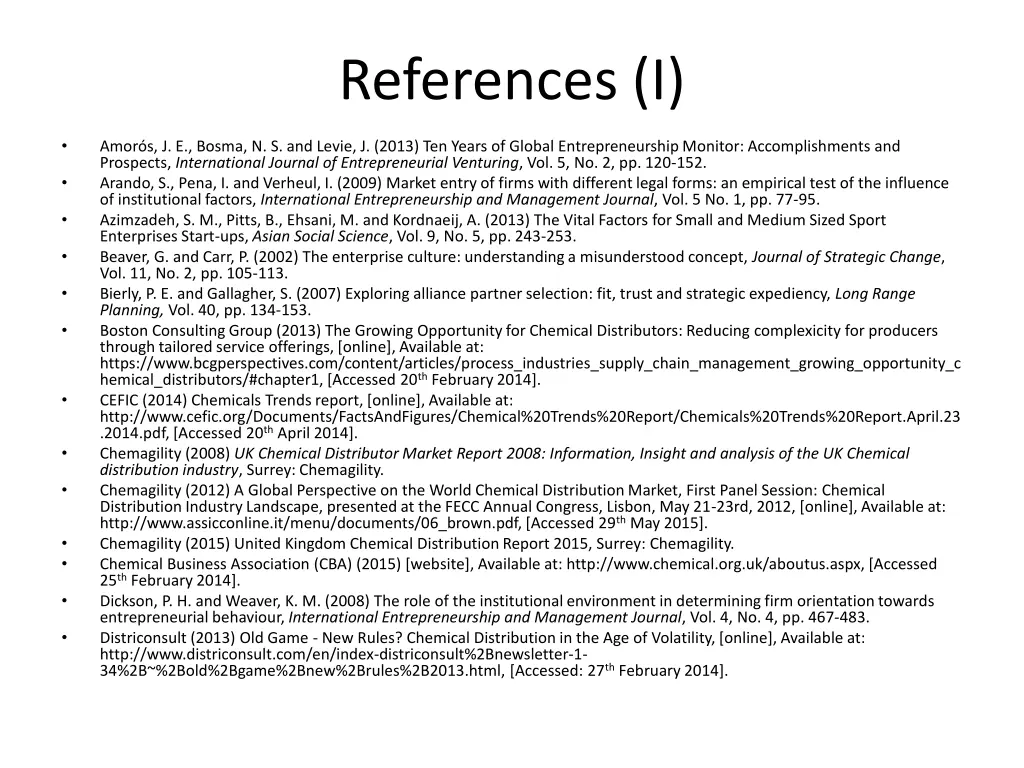 references i