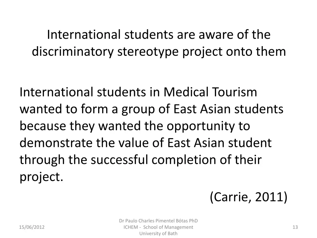 international students are aware
