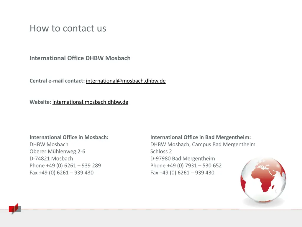 how to contact us