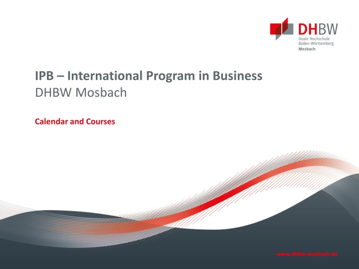 ipb international program in business dhbw mosbach