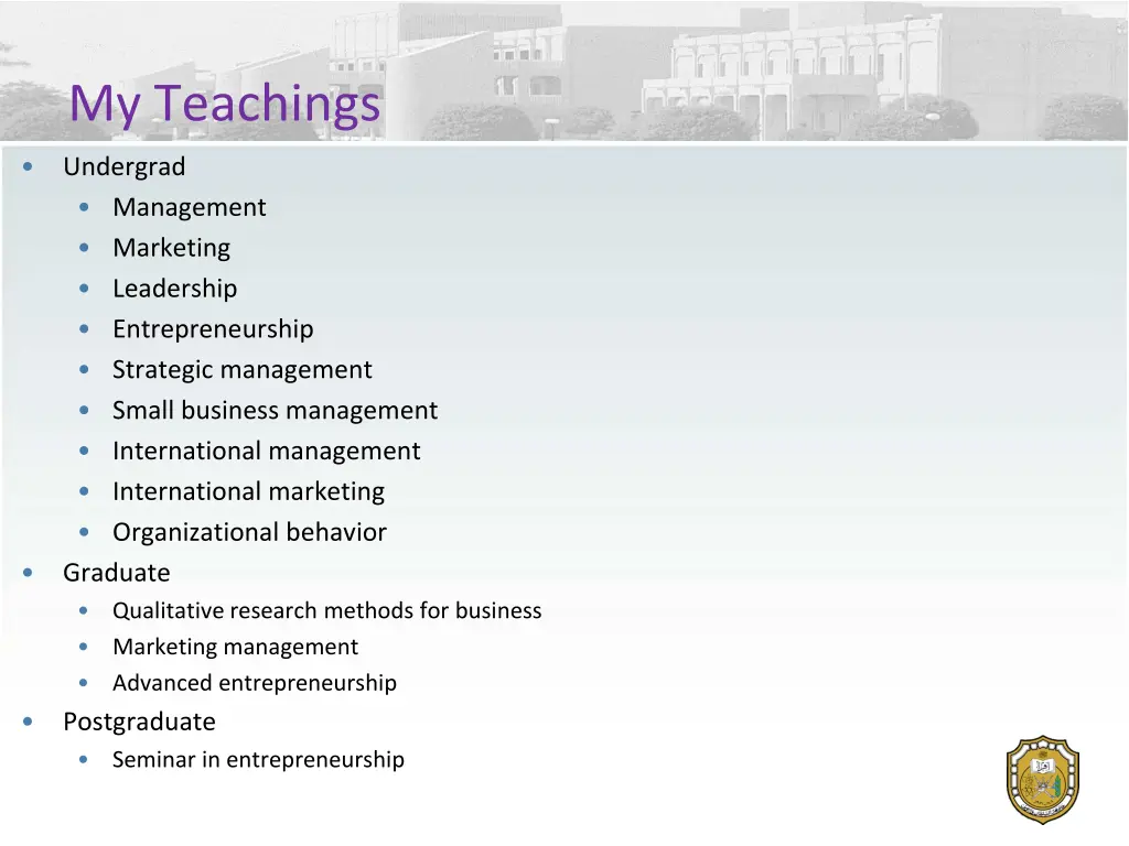 my teachings