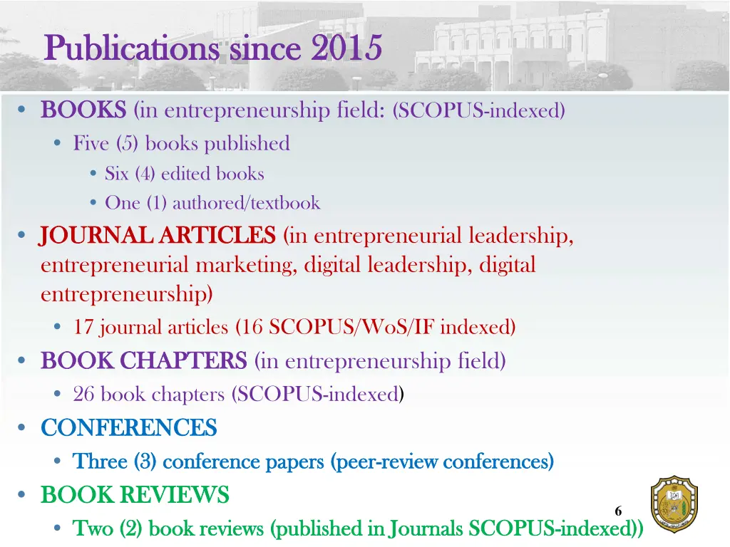 publications since 2015 publications since 2015