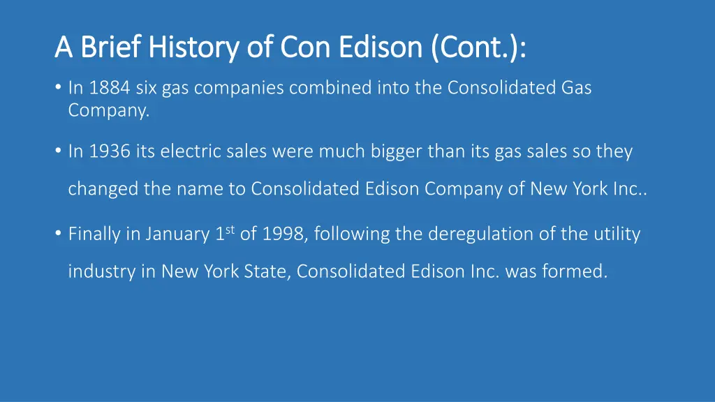 a brief history of con edison cont a brief
