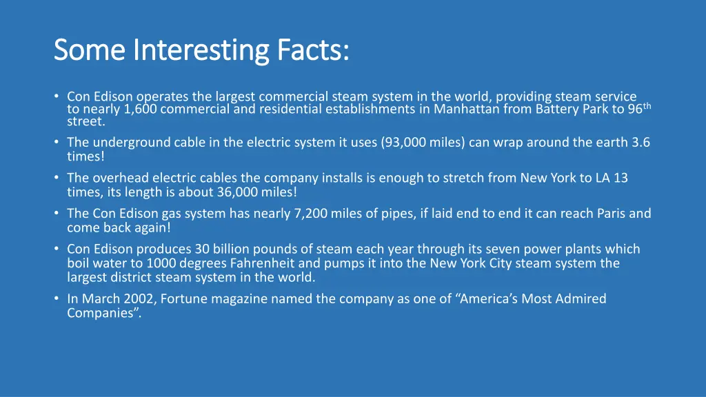 some interesting facts some interesting facts