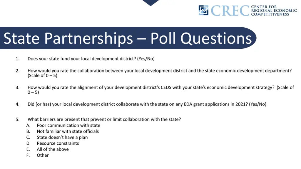 state partnerships poll questions