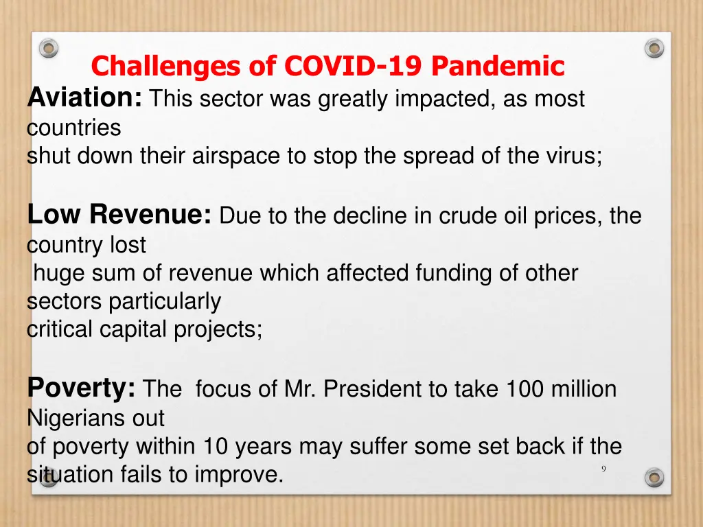 challenges of covid 19 pandemic 1