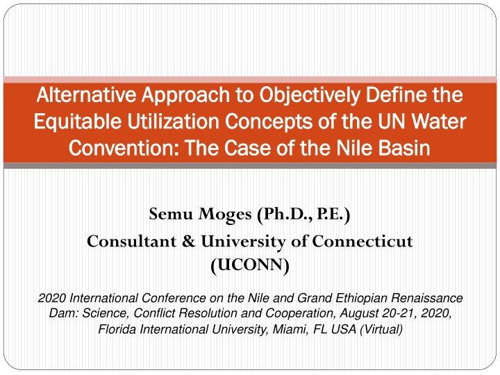 alternative approach to objectively define
