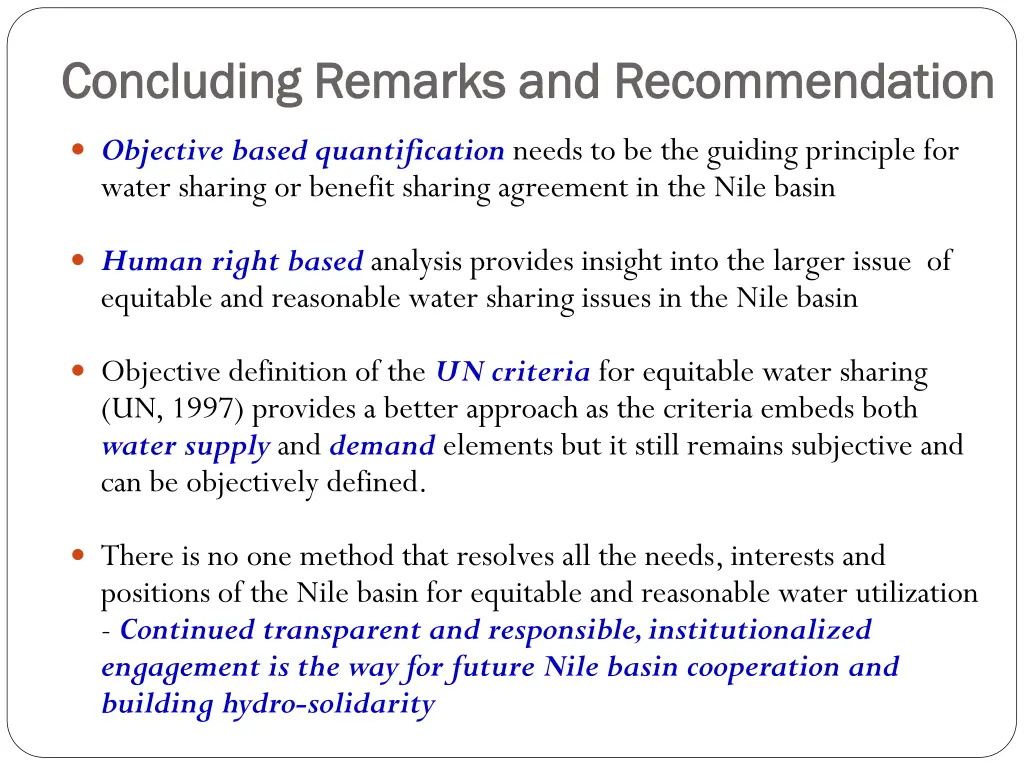 concluding remarks and recommendation concluding