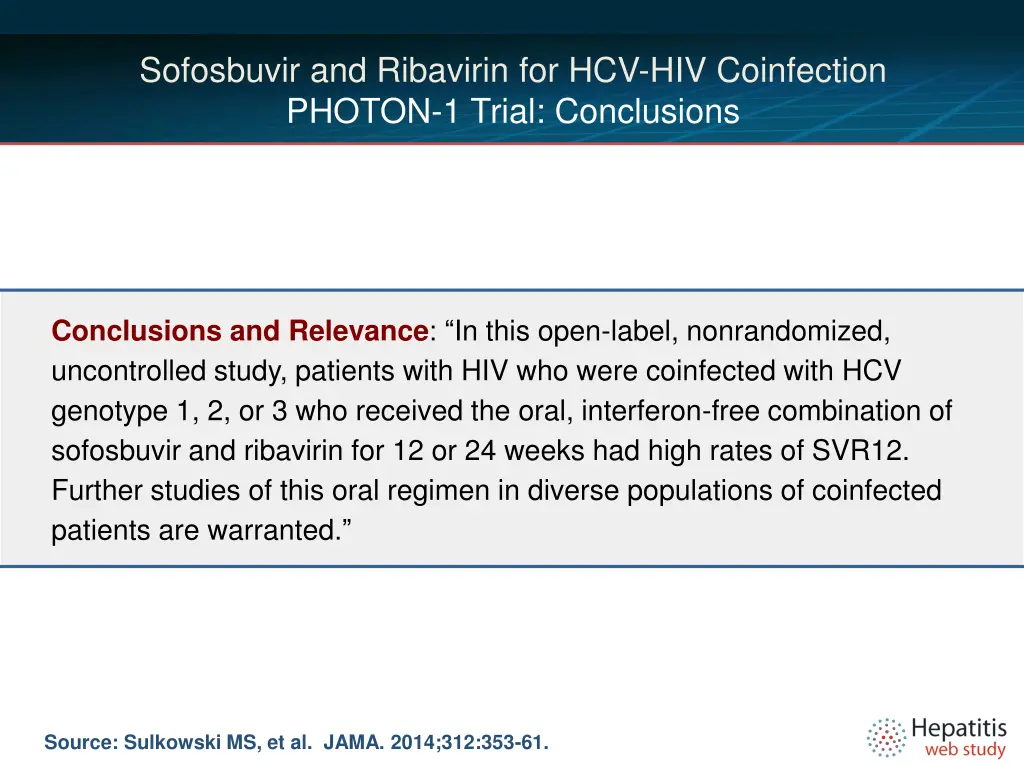 sofosbuvir and ribavirin for hcv hiv coinfection 4