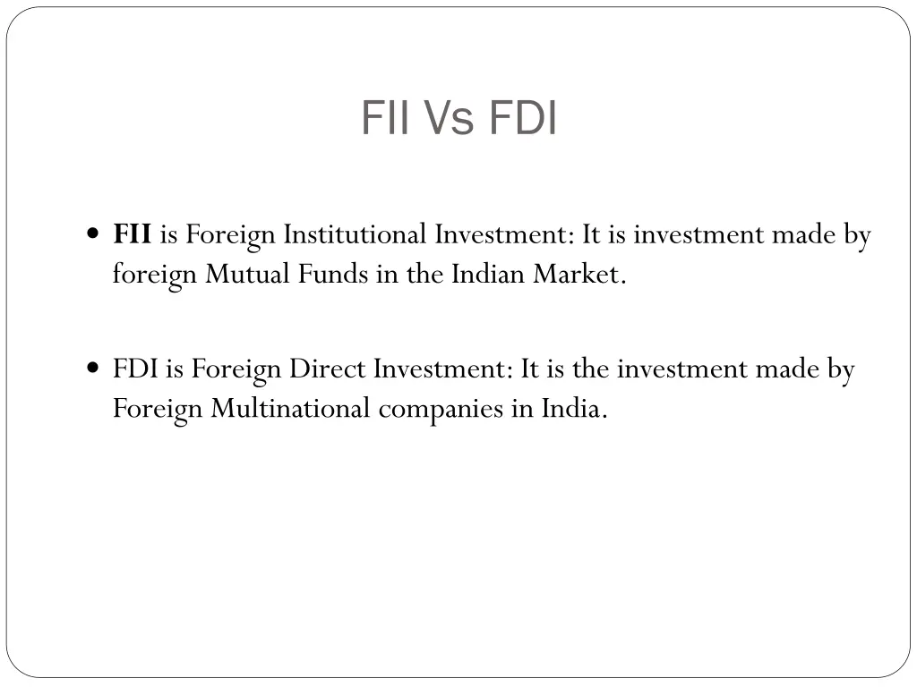 fii vs fdi