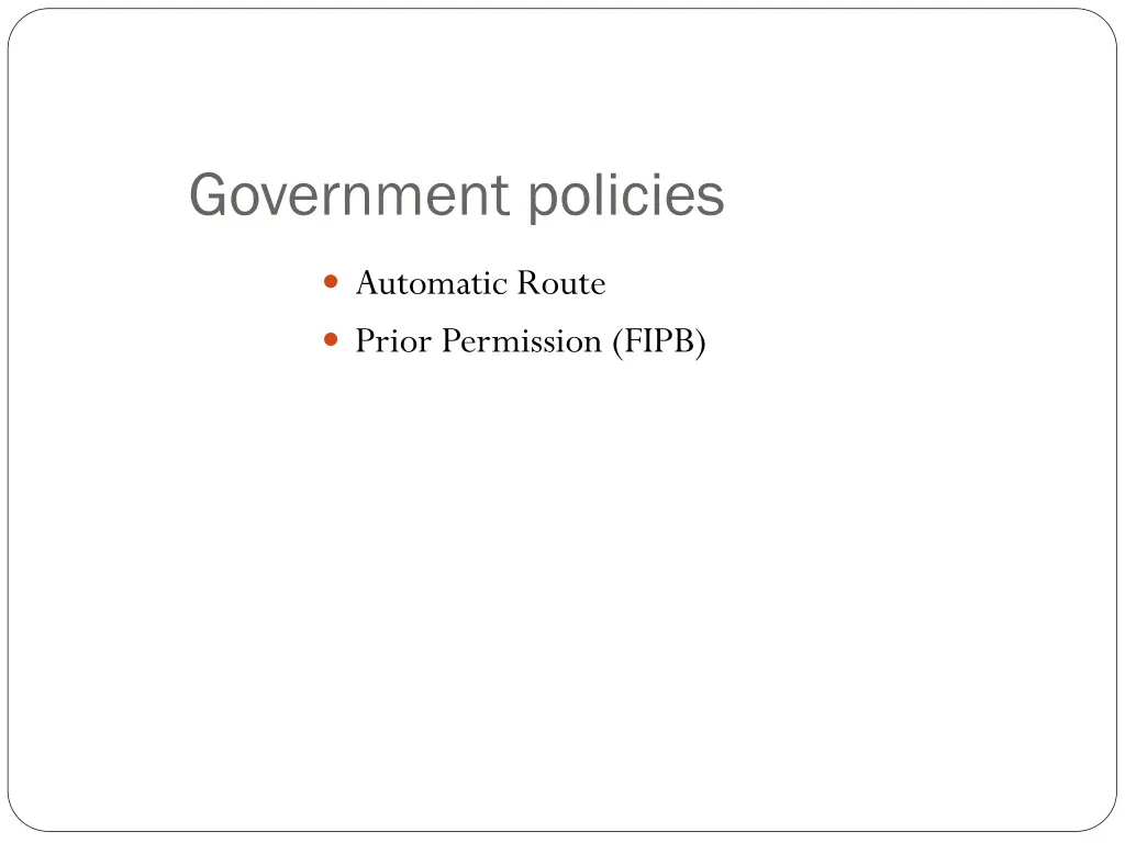 government policies