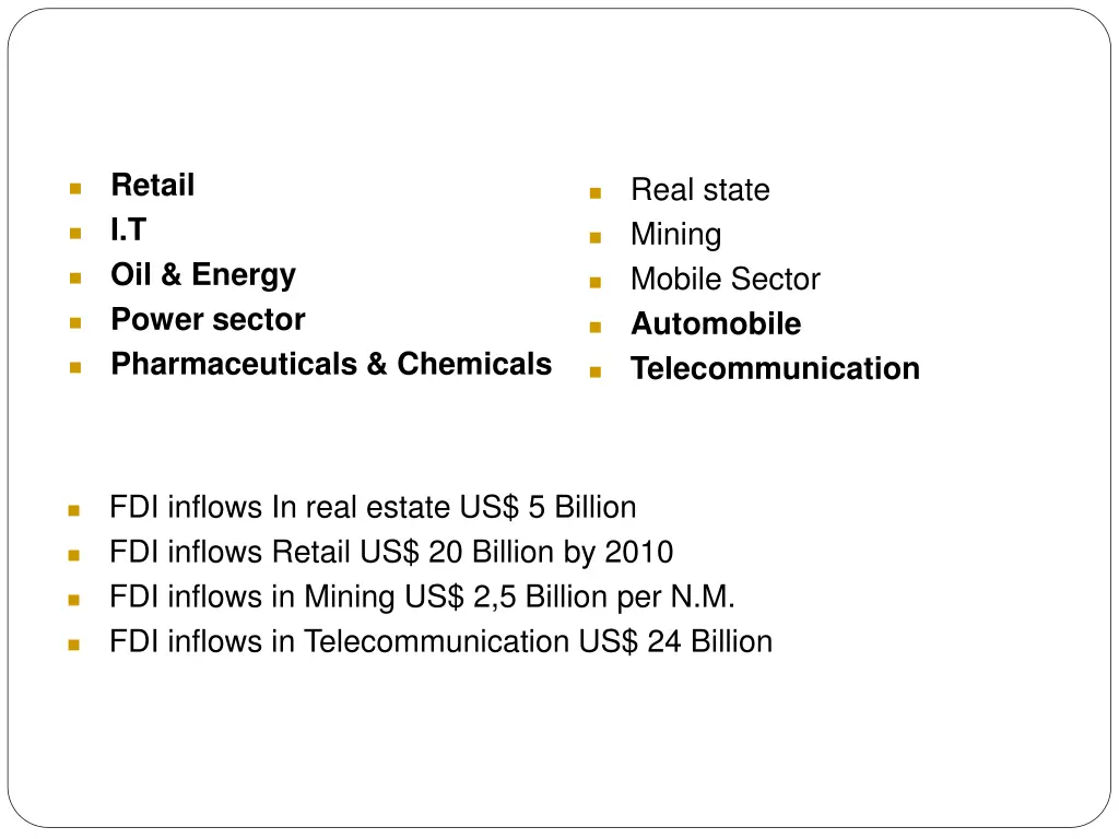 retail i t oil energy power sector