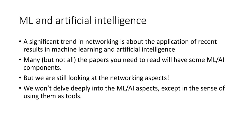 ml and artificial intelligence