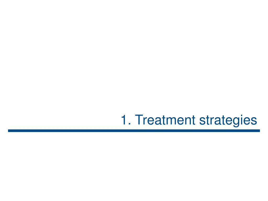 1 treatment strategies