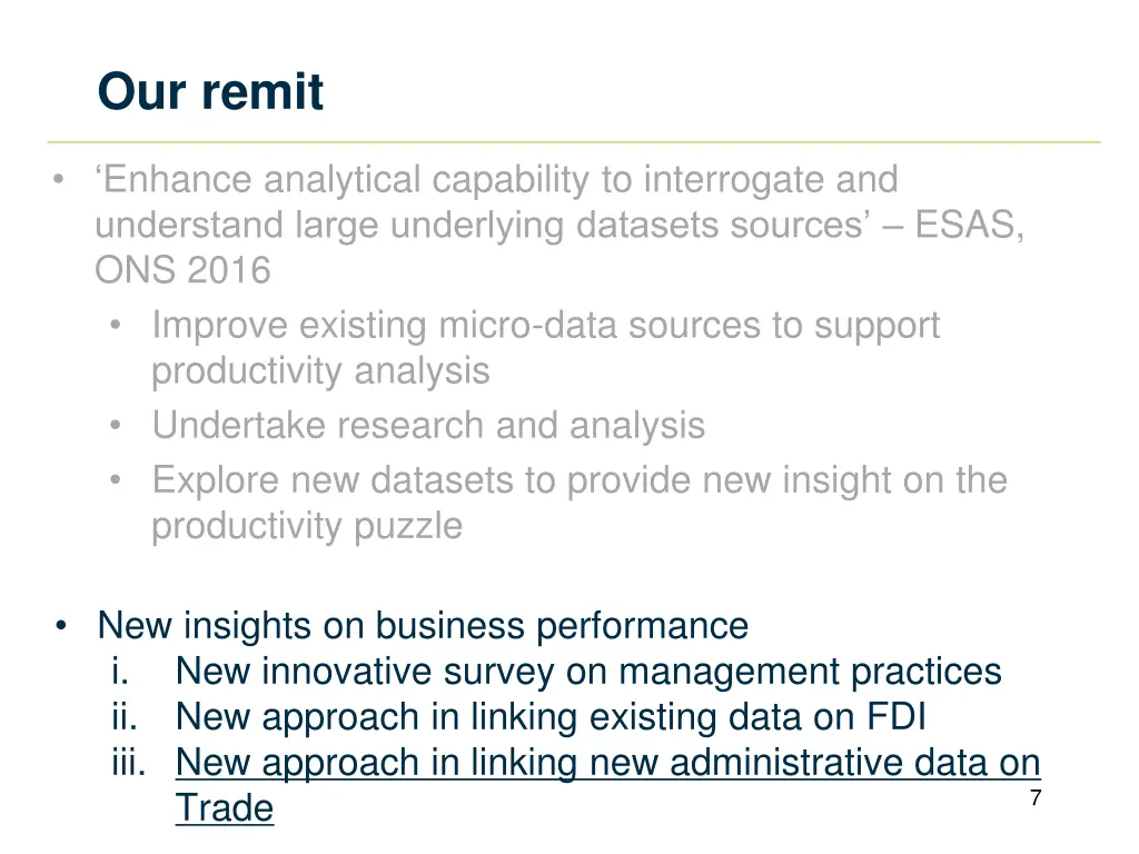 our remit 1