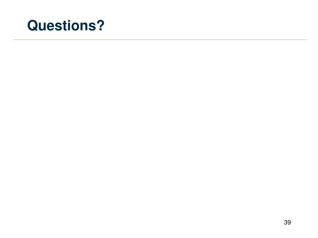 questions