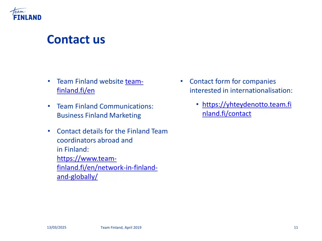 contact us